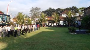 Polres Bangli siagakan personil Polres Bangli dalam rangka pengamanan hari Umanis Galungan. 2 IMG 20230803 WA0024