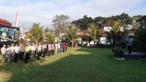 Polres Bangli siagakan personil Polres Bangli dalam rangka pengamanan hari Umanis Galungan. 3 IMG 20230803 WA0025