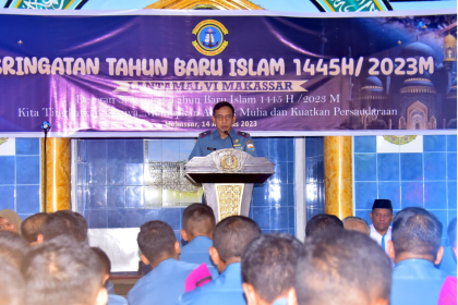 Tingkatkan Ketaqwaan Dan Akhlak Mulia, Lantamal VI Makassar Gelar Peringatan Tahun Baru Islam 1445H/2023M 18 Screenshot 20230814 133755