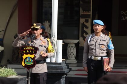Kapolres AKBP teguh Priyo Wasono Pimpin Apel Deklarasi Netralitas PNPP Polres Badung 2 IMG 20231120 WA0134