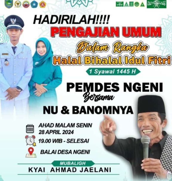 Pemdes Ngeni Gelar Pengajian Umum Dalam Rangka Halal Bihalal Hari Raya ...