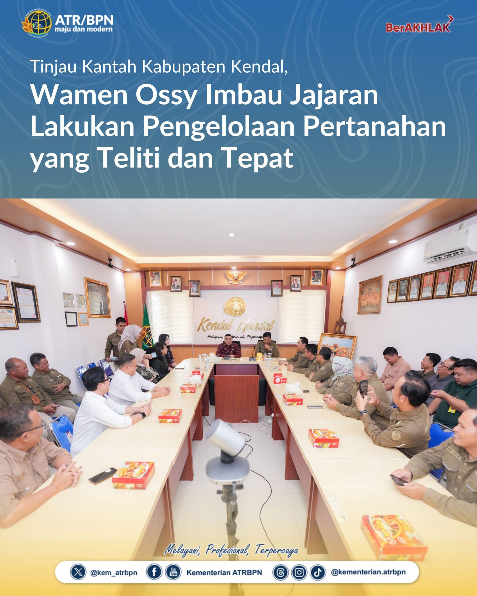 Tinjau Kantah Kabupaten Kendal, Wamen Ossy Imbau Jajaran Lakukan Pengelolaan Pertanahan yang Teliti dan Tepat 1 WhatsApp Image 2025 04 28 at 09.36.11 scaled