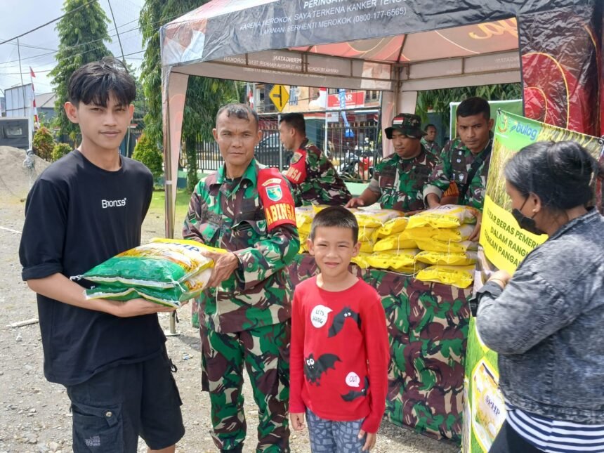 Jaga Stabilitas Pasokan Dan Harga Pangan, Kodim 1710/Mimika Gelar Gerakan Pangan Murah 1 IMG 20250812 WA0065