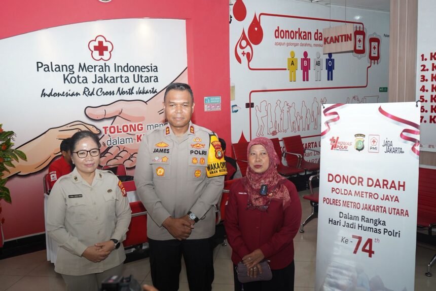 Peduli Sesama, Wakapolres Metro Jakut Pimpin Donor Darah dalam Rangka Hari Jadi ke-74 Humas Polri  1 IMG 20251022 WA0014
