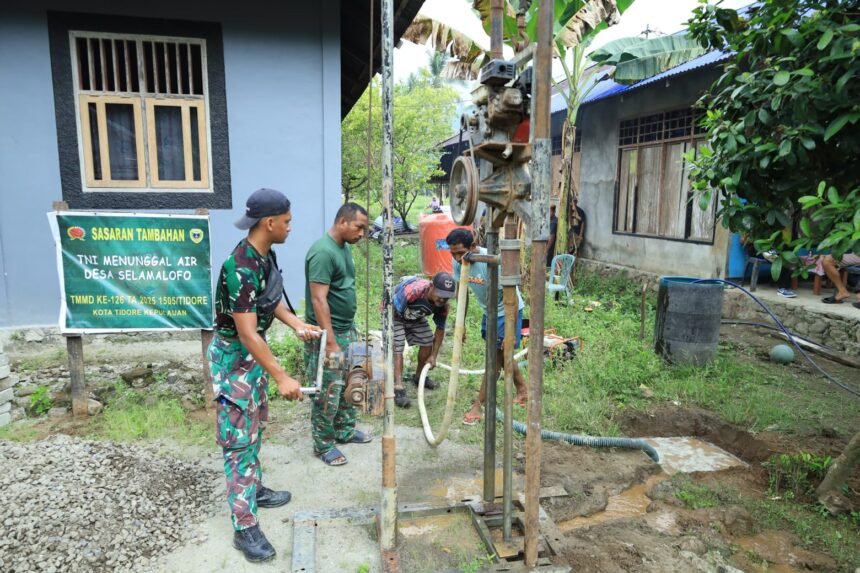 Atasi Krisis Air Bersih, Satgas TMMD Ke-126 Kodim 1505/Tidore Bangun 4 Titik Sumur Bor di Oba Selatan "TNI Manunggal Air" 1 IMG 20251024 WA0035